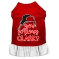 thumbnail image 1 of You Serious Clark? Screen Print Dog Dress, 1 of 11