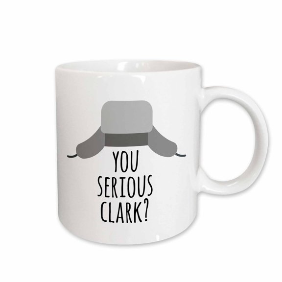 3drose, You Serious Clark with Trooper Hat Clipart. Black Lettering on White., 15oz Mug