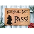 thumbnail image 1 of You Shall Not Pass Door Mat | Geek Chic Doormat | Nerdy Housewarming Gift | Custom Doormat Closing Gift | Welcome Doormat | Geek Home Decor, 1 of 2