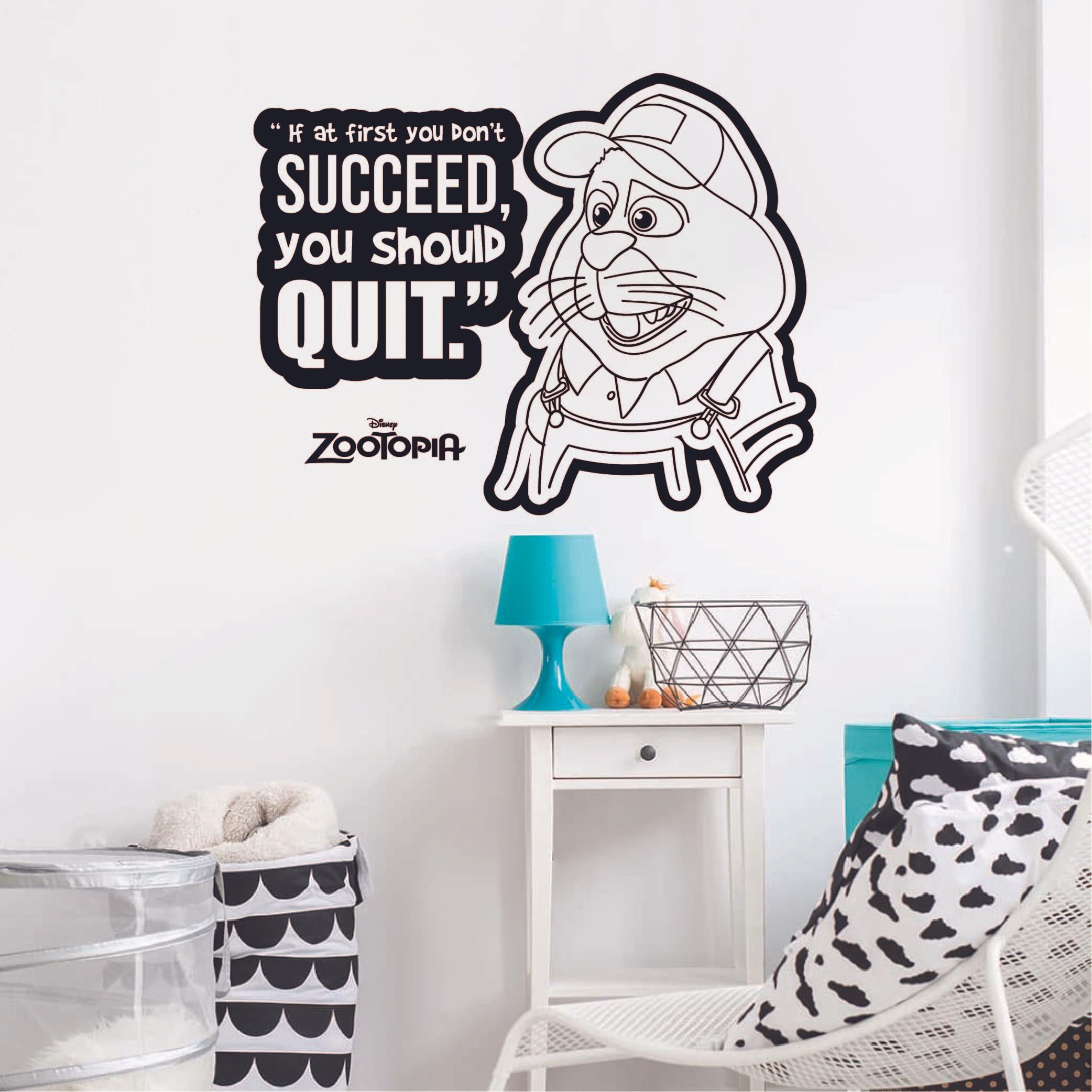 You Should Quit Quote Zoo Zootopia Cartoon Quotes Wall Sticker Art ...