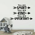 thumbnail image 1 of You Are Smart, Kind, Important. - Reminder To Self Quote Vinyl Wall Decal Wall Sticker Wall Art For Bedroom Living Room Wall Decoration Design Wall Sticker Decal Decoration Size (10x10 inch), 1 of 3