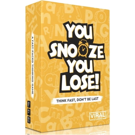 You Snooze You Lose - Fast Paced Party Card Game For All Ages