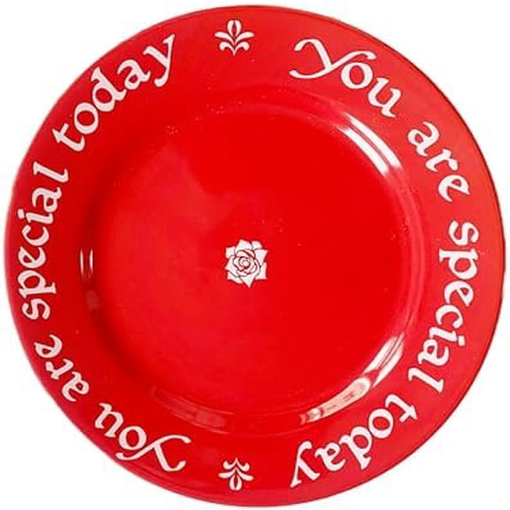 You Are Special Today Red Plate 10.63-Inch Ceramic Celebration Plate for Birthdays, Weddings, Anniversaries, Baby Showers, Graduations, and Lifes Milestones Classic Red Keepsake Dish
