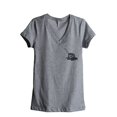 thumbnail image 1 of You Suck Women's Fashion Relaxed V-Neck T-Shirt Tee Heather Grey Medium, 1 of 3