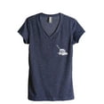 thumbnail image 1 of You Suck Women's Fashion Relaxed V-Neck T-Shirt Tee Heather Navy 2X-Large, 1 of 3
