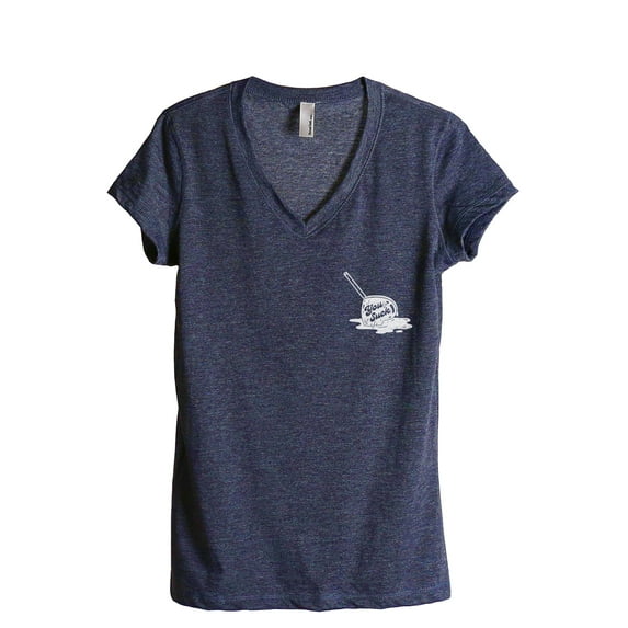 You Suck Women's Fashion Relaxed V-Neck T-Shirt Tee Heather Navy X-Large