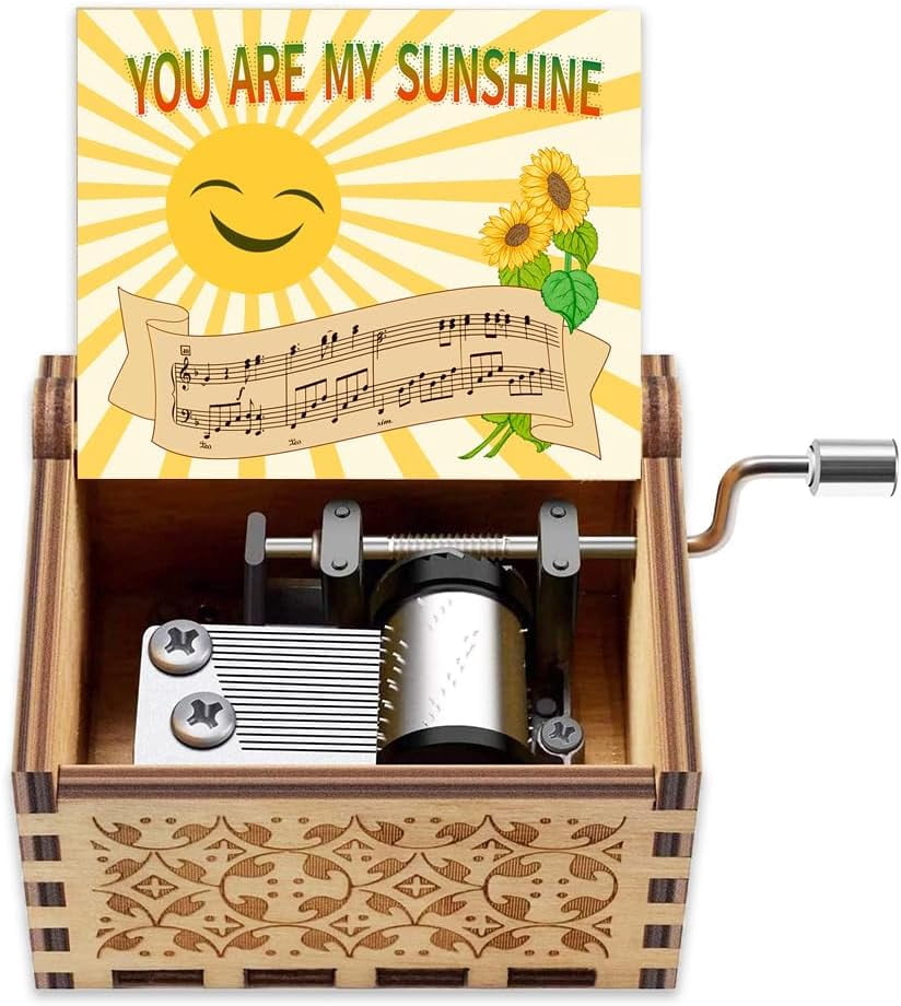 Carillon Legno You Are My Sunshine - Scatola Musicale Con Manovella 1023390