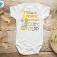 thumbnail image 1 of You Are My Sunshine Onesie - Hipster Baby Clothes - Cute Sayings Onesie - Baby Shower Gift - Cute Baby Bodysuits Cute Baby Onesie, BABY BODYSUIT LAT 4424, 1 of 3