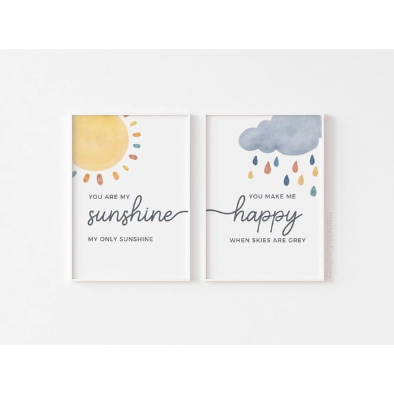 You Are My Sunshine My Only Sunshine, Nursery Prints, Neutral Nursery Decor, Nursery Wall Art, Gender Neutral Decor, Boho Baby Room Sign Poster Printed Poster, Poster Only