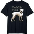 thumbnail image 1 of You Talkin' To Me? White Boxer Dog with Attitude T-Shirt, 1 of 3
