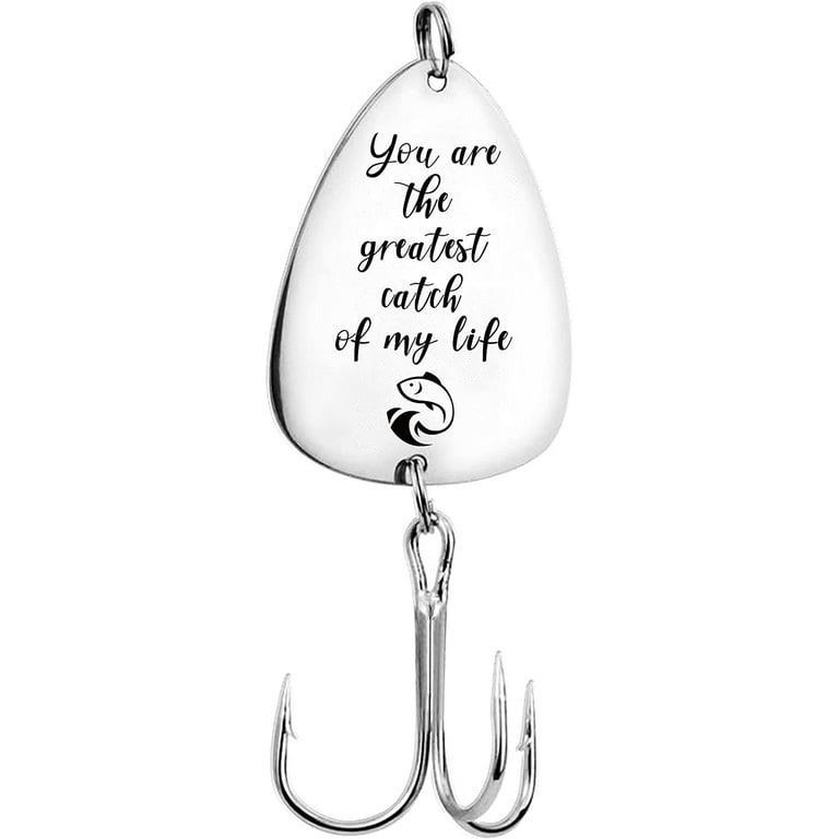 You are The Greatest Catch of My Life Fishing Lure Hook Husband Hubby  Boyfriend Gifts Fisherman Gift Fishing Lover Gift for Birthday Gift for Men