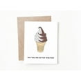 thumbnail image 1 of You Two Are Better Together Greeting Card - Cute Ice Cream Cone Design - Envelope Included, Blank Inside - Perfect for Couples, Anniversaries, or Just Because, 1 of 2
