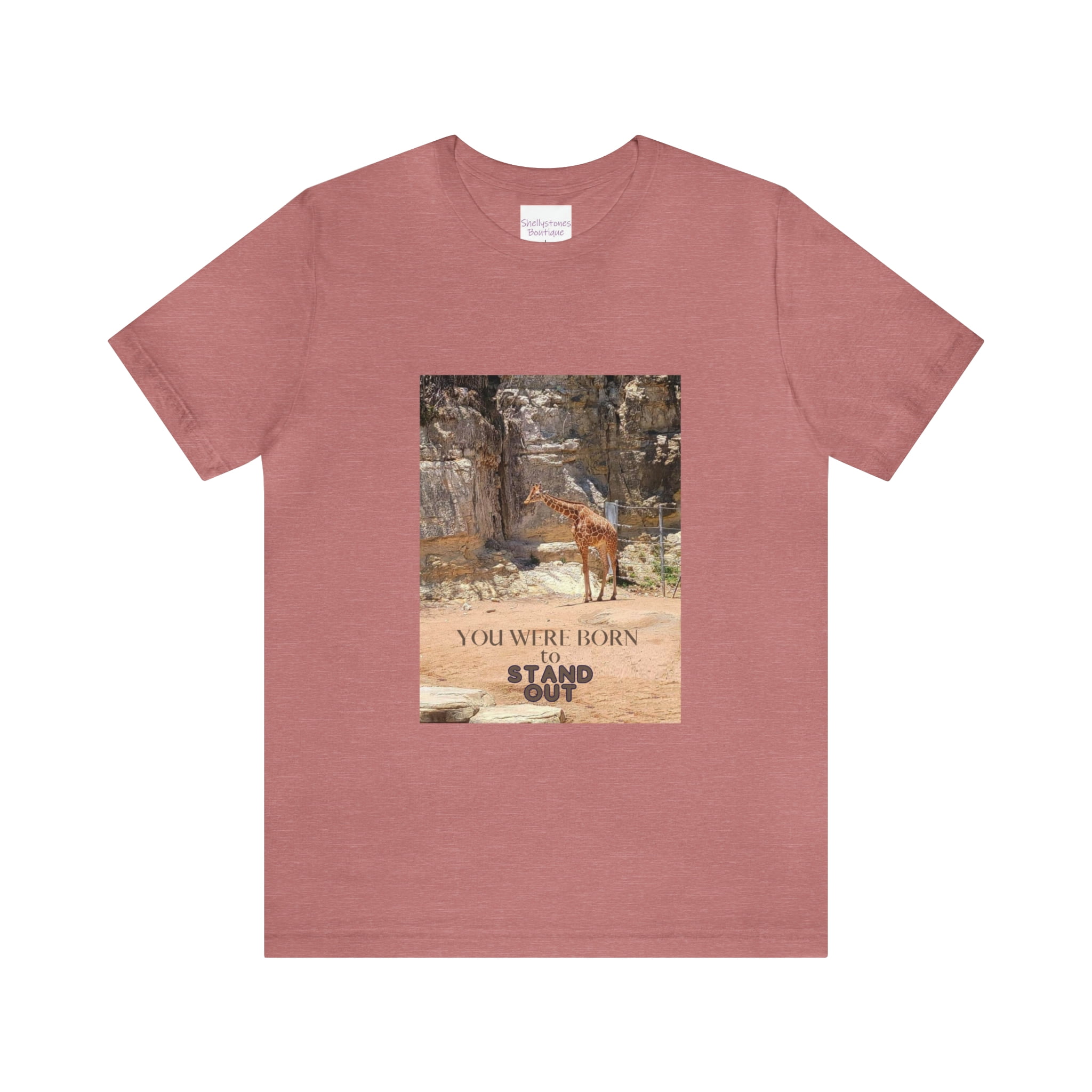 You Were Born to Stand Out Unisex Giraffe Jersey Short Sleeve Tee