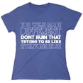 thumbnail image 1 of You Were Made Different Sarcastic Humor Novelty Funny Women's Casual Tees, 1 of 3