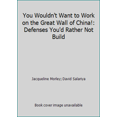 thumbnail image 1 of Pre-Owned You Wouldn't Want to Work on the Great Wall of China!: Defenses You'd Rather Not Build (Unknown) 1439523673 9781439523674, 1 of 1