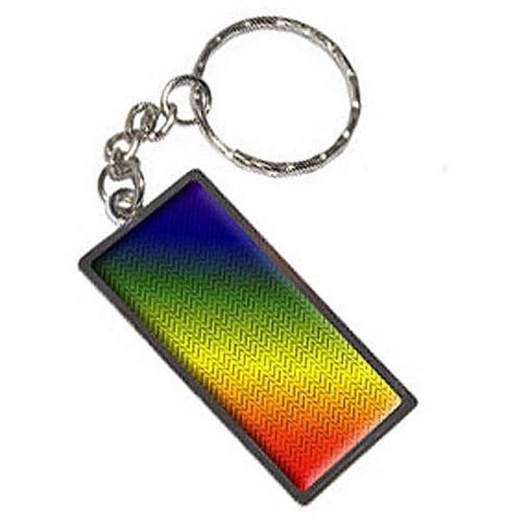 You Zig I Zag Rainbow Keychain Key Chain Ring