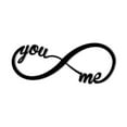 thumbnail image 1 of You and Me Forever Infinity Sign Decorative Accent Decor Wall Decor Word Sign - 3 Sizes / 13 Colors - Husband Wife Indoor Outdoor Made in USA, 1 of 6