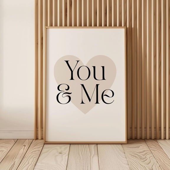 You and Me Romantic Couples Bedroom Decor Romantic Quote Master Bedroom Wall Art Love Wedding Print Love Quote