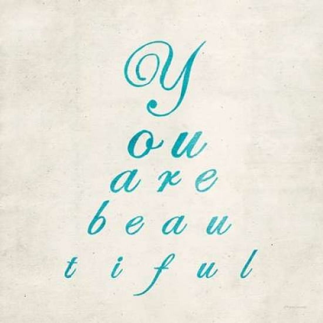 You are Beautiful in Blue Canvas Art - Morgan Yamada (24 x 24)