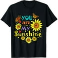 thumbnail image 1 of You are My Sunshine Cute Sunflower Hot Summer Graphic T-Shirt, 1 of 3
