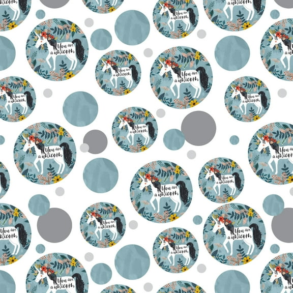 You are a Unicorn Unique Flowers Premium Gift Wrap Wrapping Paper Roll