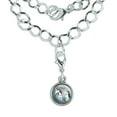 thumbnail image 1 of You are a Unicorn Unique Flowers Silver Plated Bracelet with Antiqued Charm, 1 of 5