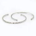 thumbnail image 1 of "You are my sunshine" Adjustable Silver Stainless Steel Cuff Bangle Mother's Day Gift Set, 1 of 10