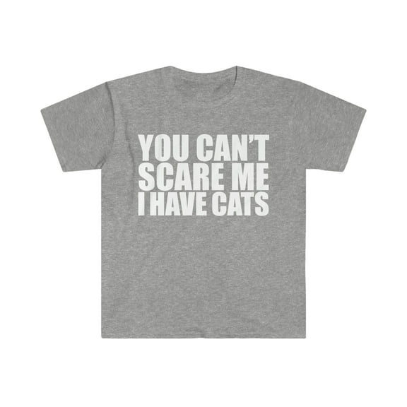 You can't scare me I have cats Unisex T-shirt S-3XL Halloween cat owners
