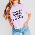 thumbnail image 1 of You'd Be Happier If You Had A Dog - Women's Boxy Crop Top Graphic T-Shirt, 1 of 20