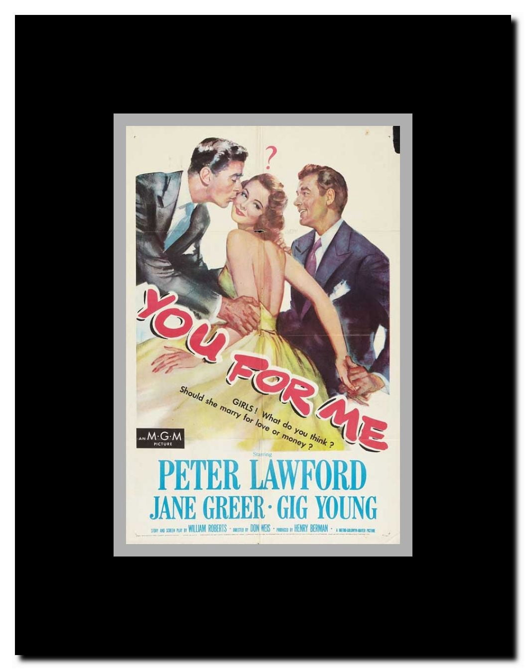 You for Me Framed Movie Poster