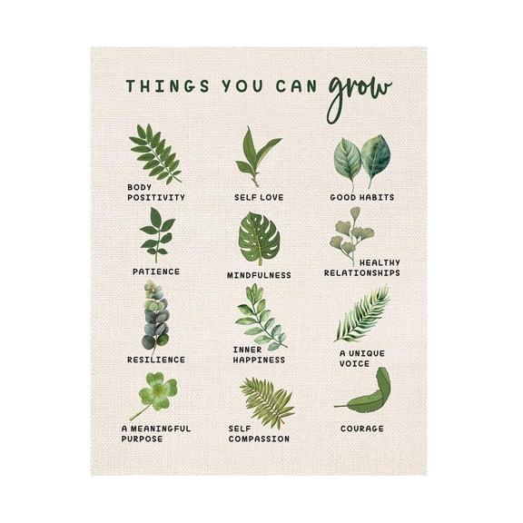 You found a duck Things You Can Grow Wall Hanging Poster, Self Growth, Mental Health Poster, Mindfulness Therapy Counseling Office Decor Therapist, Office,or Yoga Room Wall Decor