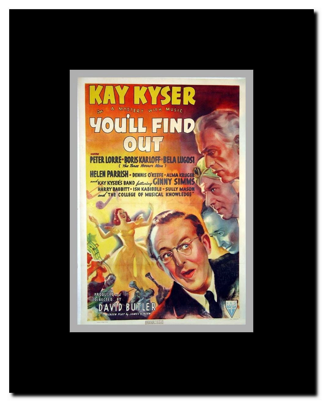 You'll Find Out Framed Movie Poster