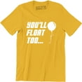 thumbnail image 1 of You'll Float Too - Creepy Scary clown Balloon Scary Movie Men T-Shirt, 1 of 4