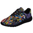 thumbnail image 1 of You'll Never Walk Alone Autism Awareness Shoes Sneakers for Women Men Black Size 7, 1 of 7
