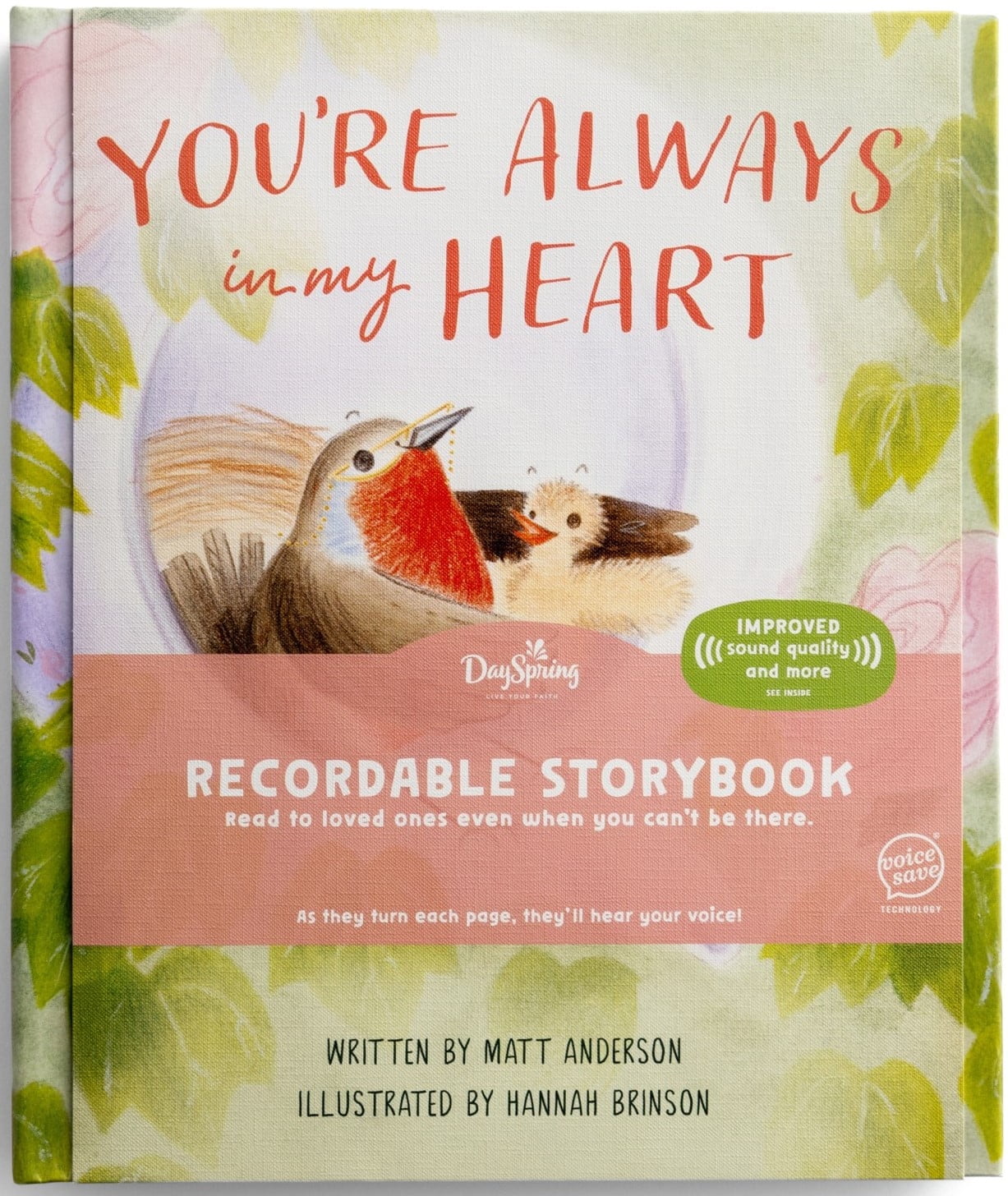 DaySpring You're Always in My Heart Recordable Storybook Hardcover, 10 in x 8 in