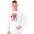 thumbnail image 1 of You're Bacon Me Crazy Meat Lover Long Sleeve TShirt Men Women Brisco Brands L, 1 of 6
