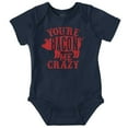 thumbnail image 1 of You're Bacon Me Crazy Meat Lover Romper Boys or Girls Infant Baby Brisco Brands 12M, 1 of 6