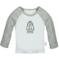 thumbnail image 1 of You're Close Enough To Change My Diaper Funny T shirt For Baby, Newborn Babies T-shirts, Infant Tops, 0-24M Kids Graphic Tees Clothing (Long Gray Raglan T-shirt, 0-6 Months), 1 of 4