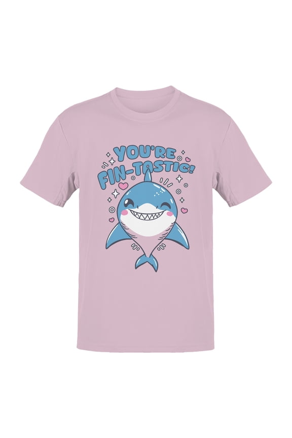 You're Fin-Tastic Cute Shark Design Men's T-shirt