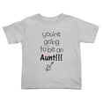 thumbnail image 1 of You're Going to be an Aunt!! Cute Toddler T Shirts for Boys Girls (Gray, Youth M), 1 of 5
