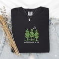 thumbnail image 1 of You're Gonna Go Far Embroidered Tree T Shirt, Motivational Quote Nature Shirt, Hiking Outdoors Gift for Dreamers, Unisex, Full Size, 1 of 3