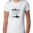 thumbnail image 1 of You're Gonna Need a Bigger Boat - Fishing Shark Week Women's Cotton Grey T-Shirt, 1 of 2