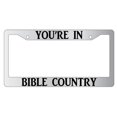 thumbnail image 1 of You're In Bible Country Chrome Plastic Plastic License Plate Frame, 1 of 1