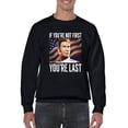 thumbnail image 1 of You're Last If You're Not First Sweatshirt Men -T-Line Designs, Male Medium, 1 of 4