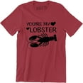 thumbnail image 1 of You're My Lobster Funny Boyfriend Girlfriend Valentines Gift Men's T-Shirt, 1 of 4