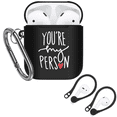thumbnail image 1 of You're My Person Protective Cover Skin for Airpods 2&1 Case,Grey's Anatomy Inspired Premium Hard Shell Accessories for Women Men Fans,Black, 1 of 8