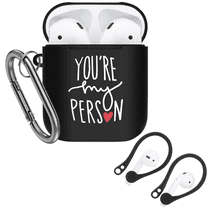 You're My Person Protective Cover Skin for Airpods 2&1 Case,Grey's Anatomy Inspired Premium Hard Shell Accessories for Women Men Fans,Black