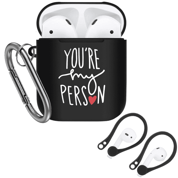 You're My Person Protective Cover Skin for Airpods 2&1 Case,Grey's Anatomy Inspired Premium Hard Shell Accessories for Women Men Fans,Black
