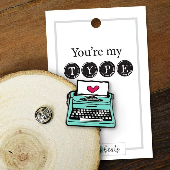 You're My Type Typewriter Enamel Pin by Lifebeats