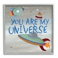 thumbnail image 1 of You're My Universe Quote Sci-Fi Outer Space UFO Typography Framed Art Print Wall Art, 17x17, 1 of 6